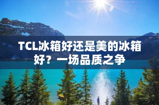 TCL冰箱好还是美的冰箱好?一场品质之争 TCL冰箱好还是美的冰箱好?一场品质之争