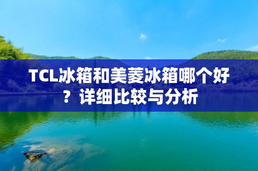 TCL冰箱和美菱冰箱哪个好?详细比较与分析 TCL冰箱和美菱冰箱哪个好?详细比较与分析