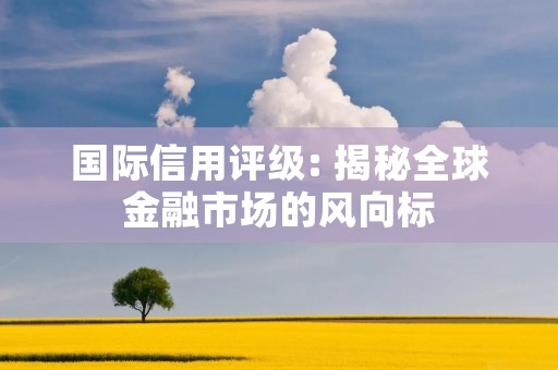 国际信用评级: 揭秘全球金融市场的风向标