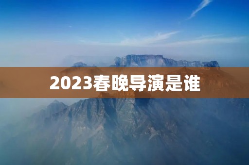 2023春晚导演是谁