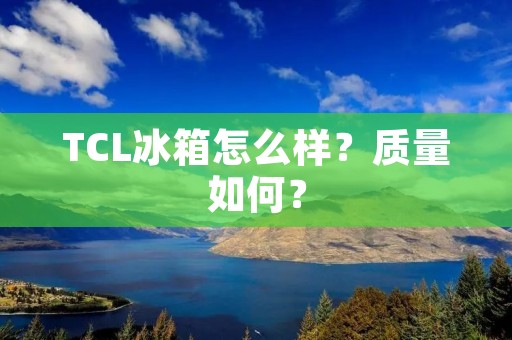 TCL冰箱怎么样？质量如何？