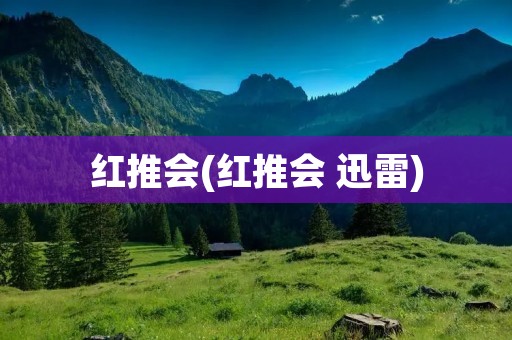 红推会(红推会 迅雷)