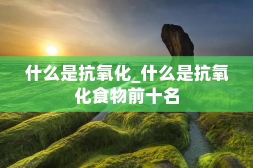 什么是抗氧化_什么是抗氧化食物前十名