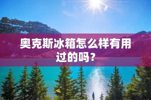 奥克斯冰箱怎么样有用过的吗？