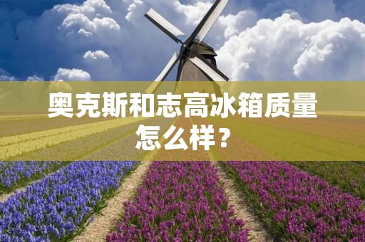 奥克斯和志高冰箱质量怎么样？