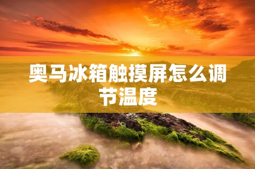 奥马冰箱触摸屏怎么调节温度