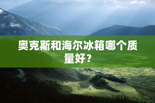 奥克斯和海尔冰箱哪个质量好? 奥克斯和海尔冰箱哪个质量好?