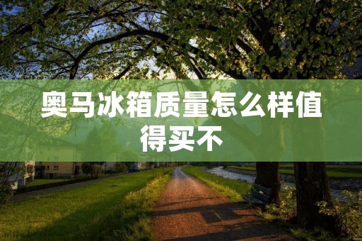 奥马冰箱质量怎么样值得买不:详细评测与分析 奥马冰箱质量怎么样值得买不:详细评测与分析