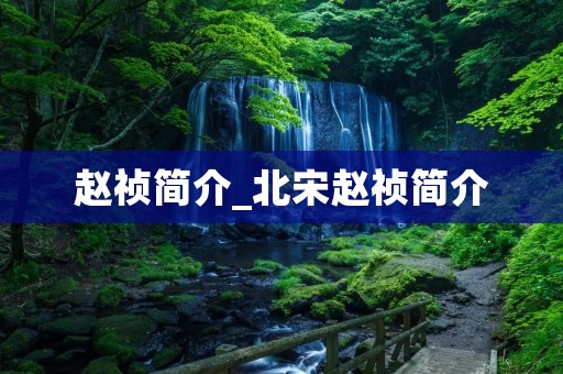 赵祯简介_北宋赵祯简介