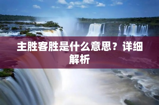 主胜客胜是什么意思?详细解析 主胜客胜是什么意思?详细解析