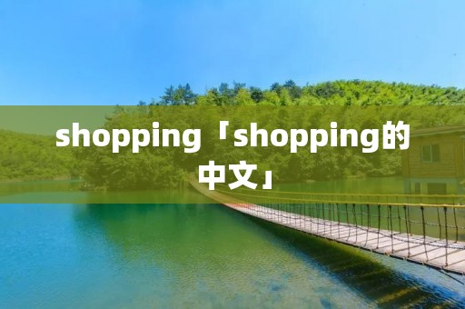 shopping「shopping的中文」