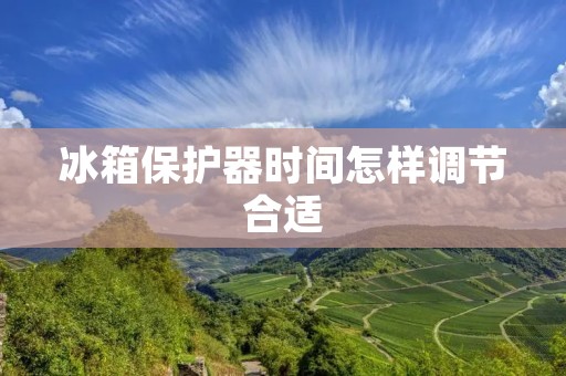 冰箱保护器时间怎样调节合适 冰箱保护器时间怎样调节合适