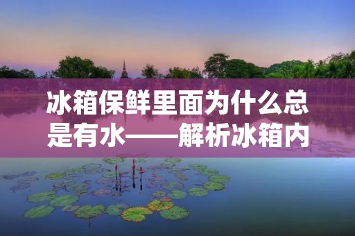 冰箱保鲜里面为什么总是有水——解析冰箱内部水分产生的原因 冰箱保鲜里面为什么总是有水——解析冰箱内部水分产生的原因