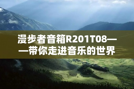漫步者音箱R201T08——带你走进音乐的世界