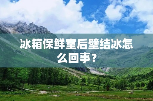 冰箱保鲜室后壁结冰怎么回事？