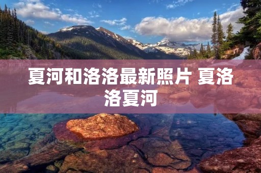 夏河和洛洛最新照片 夏洛洛夏河