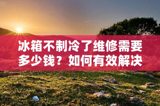 冰箱不制冷了维修需要多少钱？如何有效解决冰箱不制冷的问题？