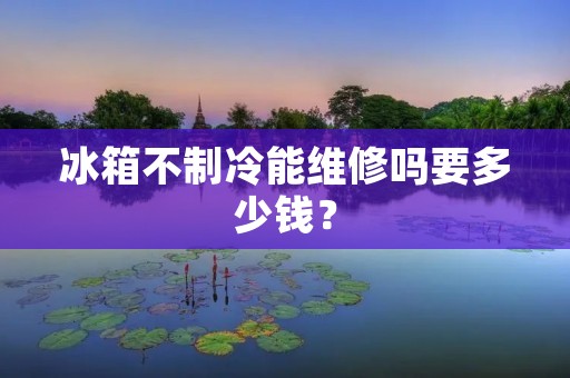 冰箱不制冷能维修吗要多少钱？