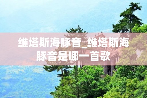 维塔斯海豚音_维塔斯海豚音是哪一首歌