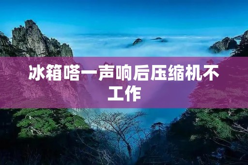 冰箱嗒一声响后压缩机不工作:可能的原因与解决方法 冰箱嗒一声响后压缩机不工作:可能的原因与解决方法