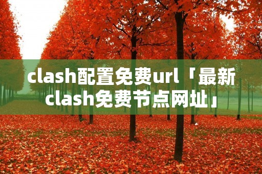 clash配置免费url「最新clash免费节点网址」