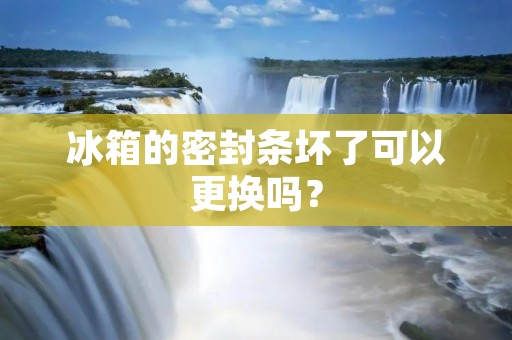 冰箱的密封条坏了可以更换吗？