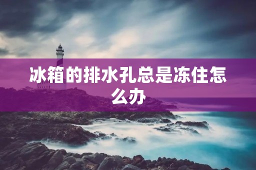 冰箱的排水孔总是冻住怎么办