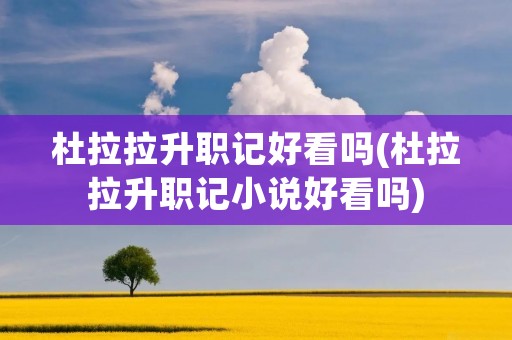 杜拉拉升职记好看吗(杜拉拉升职记小说好看吗) 杜拉拉升职记好看吗(杜拉拉升职记小说好看吗)