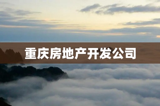 重庆房地产开发公司：打造城市发展的引擎