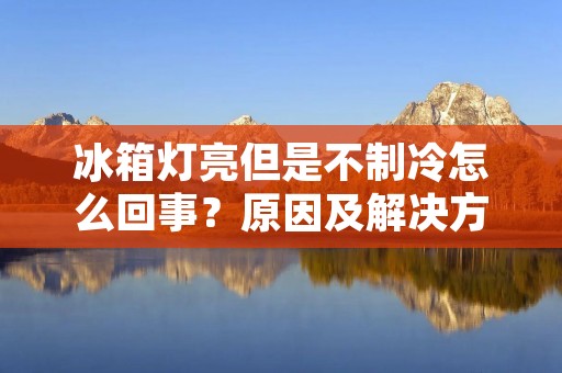 冰箱灯亮但是不制冷怎么回事？原因及解决方法详解