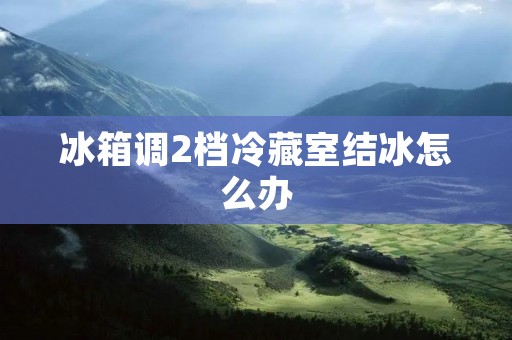 冰箱调2档冷藏室结冰怎么办 冰箱调2档冷藏室结冰怎么办