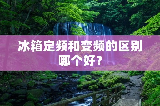 冰箱定频和变频的区别哪个好? 冰箱定频和变频的区别哪个好?