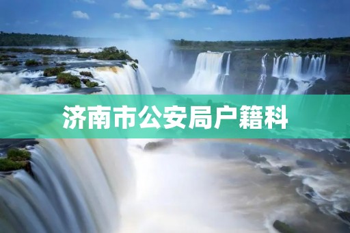 济南市公安局户籍科:优化管理服务,保障人民群众权益 济南市公安局户籍科:优化管理服务,保障人民群众权益