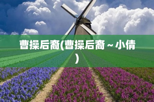 曹操后裔(曹操后裔～小倩)