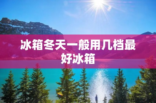 冰箱冬天一般用几档最好冰箱:如何调整冰箱温度以适应寒冷季节 冰箱冬天一般用几档最好冰箱:如何调整冰箱温度以适应寒冷季节