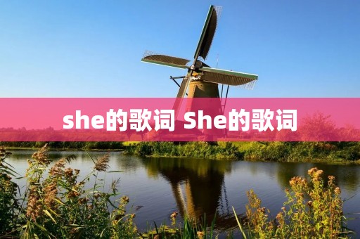 she的歌词 She的歌词