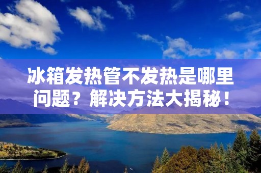 冰箱发热管不发热是哪里问题？解决方法大揭秘！