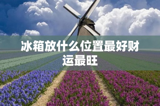 冰箱放什么位置最好财运最旺：提升家庭财运的小妙招