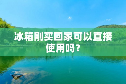 冰箱刚买回家可以直接使用吗？