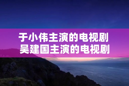 于小伟主演的电视剧 吴建国主演的电视剧 于小伟主演的电视剧 吴建国主演的电视剧