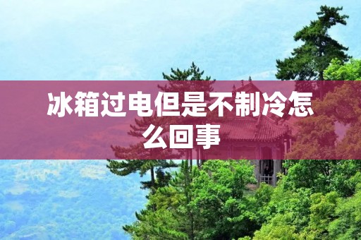 冰箱过电但是不制冷怎么回事