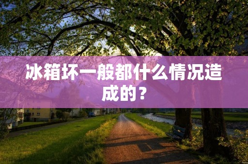 冰箱坏一般都什么情况造成的？