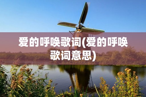 爱的呼唤歌词(爱的呼唤歌词意思)