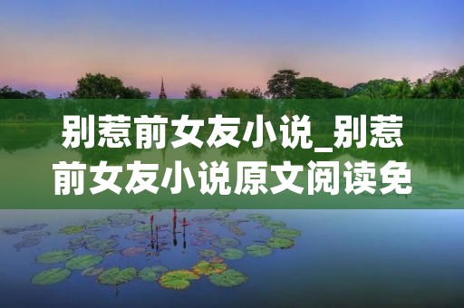 别惹前女友小说_别惹前女友小说原文阅读免费