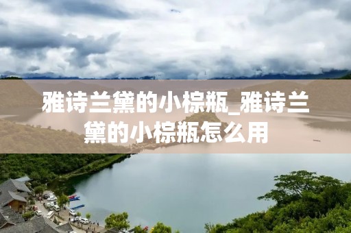 雅诗兰黛的小棕瓶_雅诗兰黛的小棕瓶怎么用