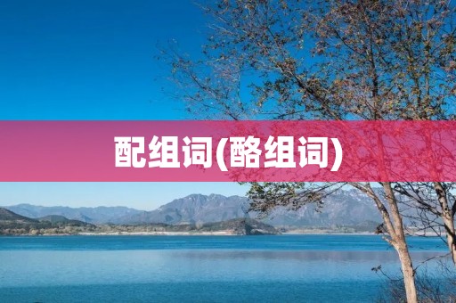配组词(酪组词) 配组词(酪组词)