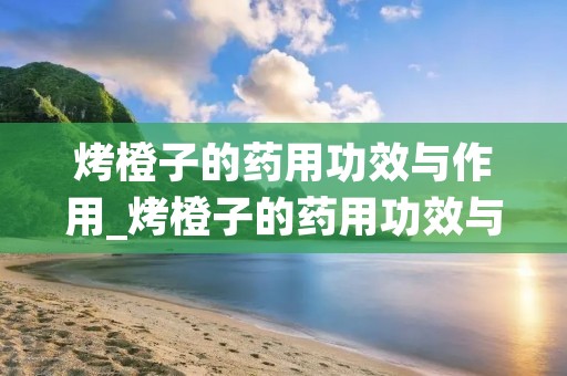 烤橙子的药用功效与作用_烤橙子的药用功效与作用是什么