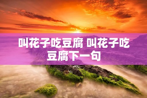 叫花子吃豆腐 叫花子吃豆腐下一句