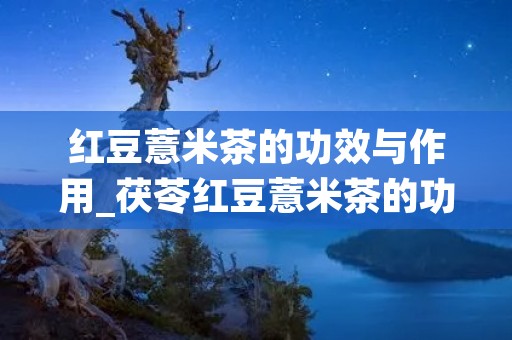 红豆薏米茶的功效与作用_茯苓红豆薏米茶的功效与作用