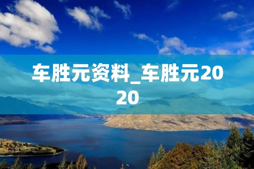 车胜元资料_车胜元2020 车胜元资料_车胜元2020